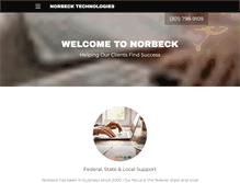 Tablet Screenshot of norbecktech.com